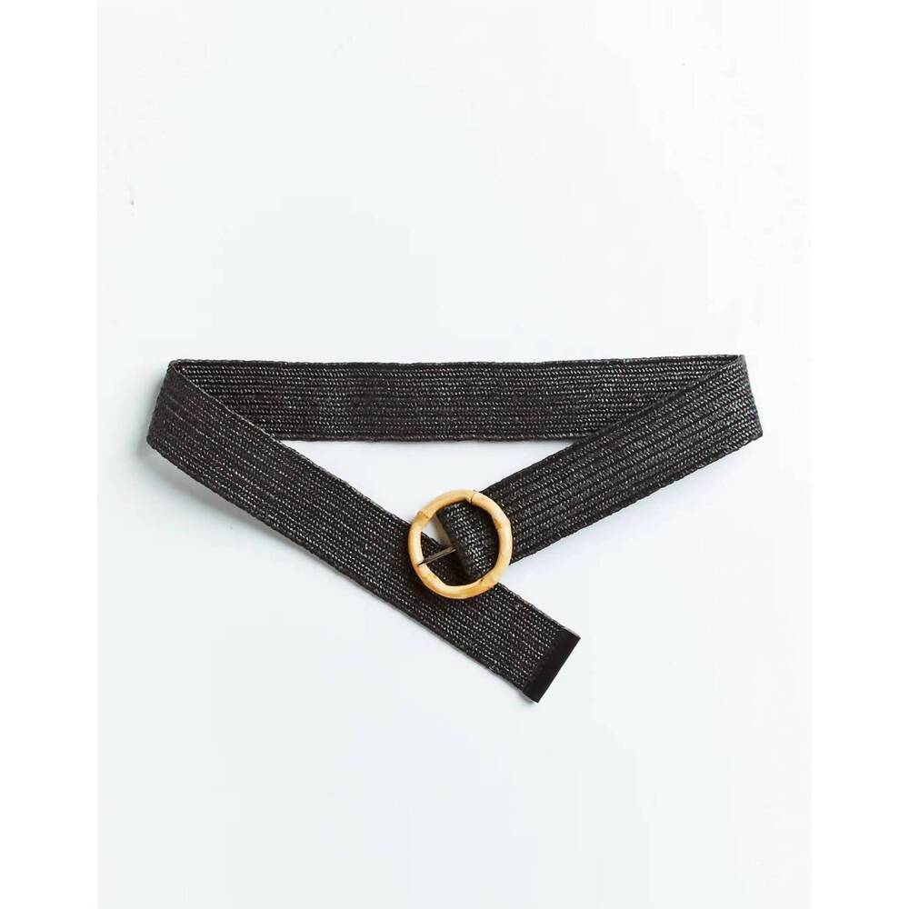 NEW MESTIZA NEW YORK women's marisol bamboo belt in black